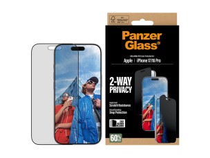 PanzerGlass Privacy - screen protector for mobile phone - ultra-wide fit with EasyAligner