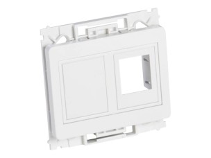 Lanview - wall plate - Type O power outlet - white