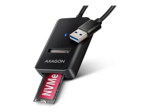 AXAGON - interface adapter - M.2 Card (PCIe NVMe & SATA) - USB 3.2 (Gen 2)