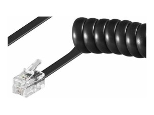 MicroConnect phone cable - 7 m - black
