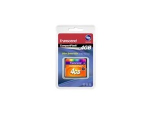 Transcend - flash memory card - 4 GB - CompactFlash