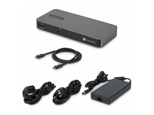 Startech - docking station - USB4 / Thunderbolt 4 / Thunderbolt 5 - 3 x Thunderbolt 5
