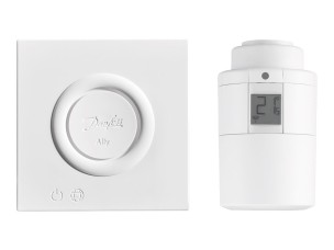 Danfoss Ally - Starter Pack - radiator thermostat - adapter type: RAV; RA; RAVL; M30 - ZigBee - RAL 9016