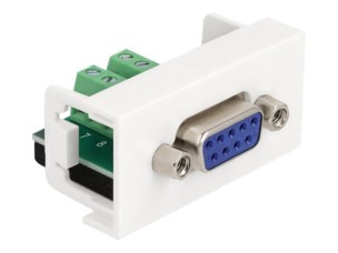 Delock Easy 45 - snap-in module - white, RAL 9003