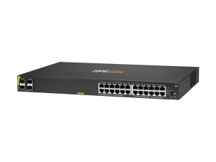 HPE Aruba Networking CX 6000 24p 10M/100M/1G Class4 PoE 4p SFP 1G 370W Switch - switch - 24 ports - Managed - rack-mountable
