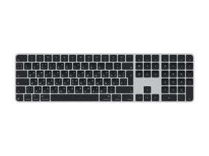 Apple Magic Keyboard with Touch ID and Numeric Keypad - keyboard - USB-C - QWERTY - Russian - black keys Input Device