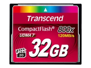 Transcend - flash memory card - 32 GB - CompactFlash