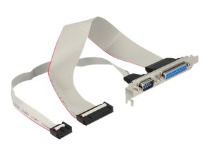 Delock - serial / parallel panel - 30 cm