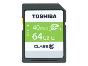 Toshiba Professional - flash memory card - 64 GB - SDXC UHS-I