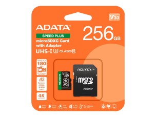ADATA SPEED PLUS - flash memory card - 256 GB - SDXC UHS-I