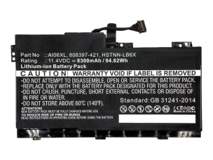 HP AI06XL - laptop battery - Li-Ion - 8300 mAh - 94.62 Wh