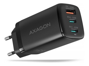 AXAGON ACU-DPQ65 power adapter - USB Type A, 2 x USB-C - 65 Watt