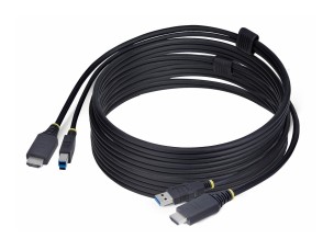 StarTech 10ft (3m) HDMI and USB 5Gbps KVM Cable - keyboard / video / mouse (KVM) cable - 3 m