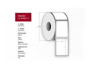 Capture - black mark labels - 2400 label(s) - 101.6 x 101.6 mm