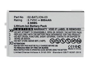 CoreParts - scanner battery - Li-Ion - 800 mAh - 2.9 Wh