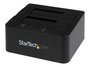 Startech Dual-Bay USB 3.0 eSATA to SATA Hard Drive Docking Station, USB Hard Drive Dock, External 2.53.5 SATA IIIIII, SSDHDD Docking Station, Hot-Swap Hard Drive Bays - Top-Loading - storage controller - SATA 6Gb/s - eSATA 6Gb/s, USB 3.0
