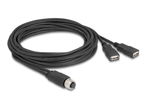 Delock - USB / serial cable - 8 pin M12-A to USB - 3 m