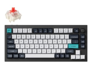 Keychron Q1 Max - keyboard - QMK/VIA, custom mechanical, fully assembled knob - carbon black Input Device