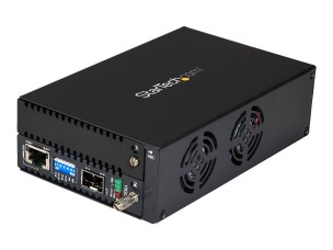 Startech 10 Gigabit Ethernet Copper-to-Fiber Media Converter - Open SFP+ - Managed - 10G Ethernet Media Converter (ET10GSFP) - fibre media converter - 10GbE