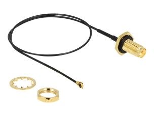 Delock antenna cable - 35 cm - black