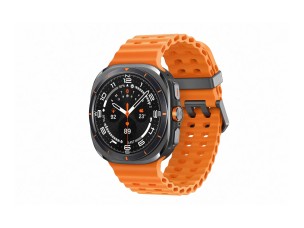 Samsung Galaxy Watch Ultra - titanium grey - smart watch with marine band - orange - 64 GB