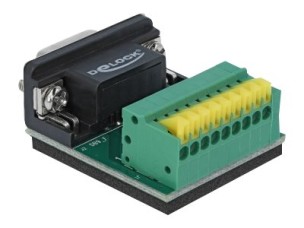 Delock - serial adapter - DB-9 to 9 pin terminal block