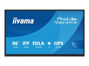 iiyama ProLite TE8612MIS-B4AG 86" Class (85.6" viewable) LED-backlit LCD display - 4K - for digital signage / interactive communication