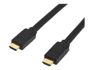 Startech 15m(50ft) HDMI 2.0 Cable, 4K 60Hz Active HDMI Cable, CL2 Rated for In Wall Installation, Long Durable High Speed Ultra-HD HDMI Cable, HDR 10, 18Gbps, Male to Male Cord, Black - Al-Mylar EMI Shielding (HD2MM15MA) - HDMI cable - 15 m
