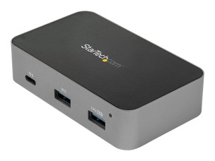 Startech 3 Port USB C 3.1 Gen 2 Hub with Ethernet Adapter, 10Gbps USB Type C to 2x USB-A & 1x USB-C Ports, USB Hub w/ BC 1.2 Phone Fast Charging, Superspeed 10Gbps USB C Hub with GbE - Windows/macOS/Linux - hub - 3 ports