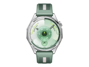 Huawei Watch GT 6 - stainless steel - smart watch with strap - green - green