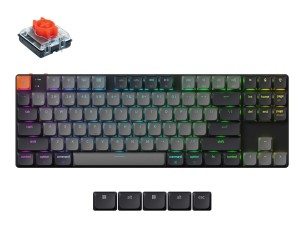 Keychron K1 - Version 6 - keyboard - QMK , mechanical - 80% TKL Input Device