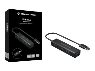Conceptronic HUBBIES06B - hub - 4 ports