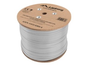 Lanberg bulk cable - 305 m - pantone cool grey 5C