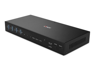 Lindy - KVM / audio / USB switch - dual head, HDMI 4K60, USB 3.0 - 2 ports