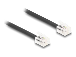 Delock phone cable - 10 m - black