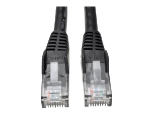 Eaton Tripp Lite Series Cat6 Gigabit Snagless Molded (UTP) Ethernet Cable (RJ45 M/M), PoE, Black, 1 ft. (0.31 m) - patch cable - 30 cm - black