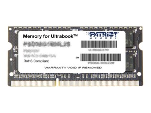 Patriot Memory for Ultrabook - DDR3L - module - 8 GB - SO-DIMM 204-pin / PC3-12800 - unbuffered