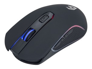 Gembird "Firebolt" - mouse - rechargeable, RGB - 2.4 GHz - black