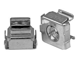 Startech 50 Pkg M5 Cage Nuts for Server Rack Cabinets - M5 cage nuts - Rack cage nuts - cage nuts (CABCAGENUTS) - rack nuts