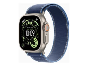 Apple Watch Ultra 3 - natural titanium - Yes smart watch with Trail Loop - blue/bright blue - 64 GB
