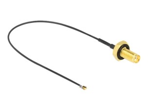 Delock antenna cable - 20 cm - grey, black