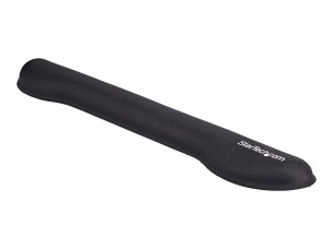 StarTech Foam Keyboard Wrist Rest for Ergonomic Typing Support, Padded Non-Slip Keyboard Cushion, Laptop or Desktop Computer Keyboard Wrist, Hand & Arm Rest, Soft Black Nylon Rest Pad - Soft Black Wrist Rest (WRSTRST) - keyboard wrist rest