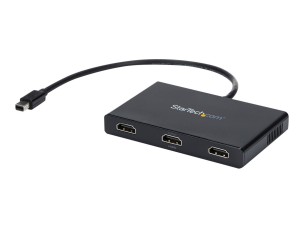 Startech 3 Port Mini DisplayPort MST Hub - 4K 30Hz - Mini DP to HDMI Video Splitter for Multiple Monitors - mDP to HDMI (MSTMDP123HD) - video/audio splitter - 3 ports