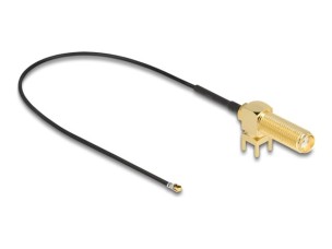 Delock antenna cable - 25 cm - black