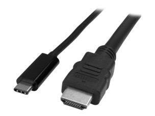 StarTech USB C to HDMI Adapter Cable - USB Type-C HDMI - 2m 6 ft. - 4K - external video adapter