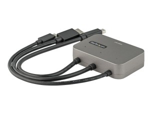 Startech 3-in-1 Multiport to HDMI Adapter, 4K 60Hz USB-C, HDMI or Mini DisplayPort to HDMI Converter for Conference Room, Digital AV Video Adapter to Connect HDMI Monitor/Display - USB Type-C/HDMI/mDP to HDMI (CDPHDMDP2HD) - adapter - Mini DisplayPort / H