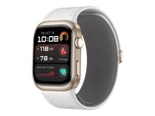 Huawei Watch D2 - gold aluminium alloy - smart watch with strap - white