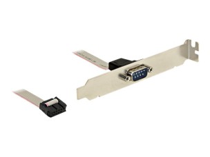 Delock - serial panel - DB-9 to 9 pin IDC - 25 cm