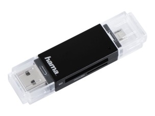 Hama "Basic" USB 2.0 OTG - card reader - USB 2.0
