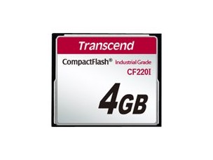 Transcend CF220I Industrial Temp - flash memory card - 4 GB - CompactFlash